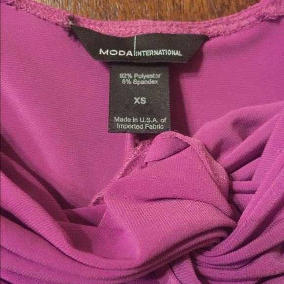 Moda International Size XS Magenta Color Dress - Picture 6 of 8